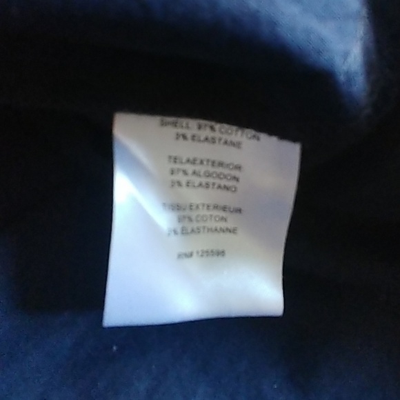 Ellen Tracy Nautical Navy Button Shirt Dress - Picture 6 of 7